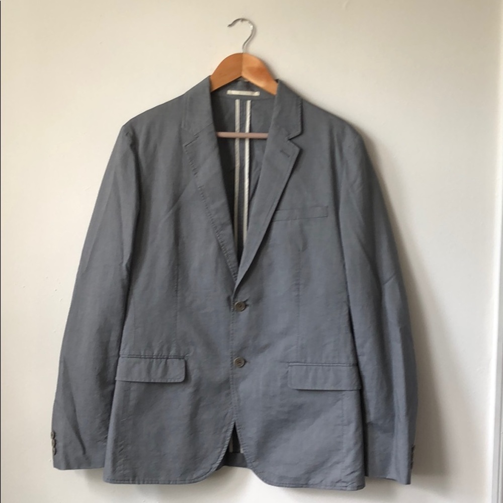 Theory Grey Cotton Blazer
